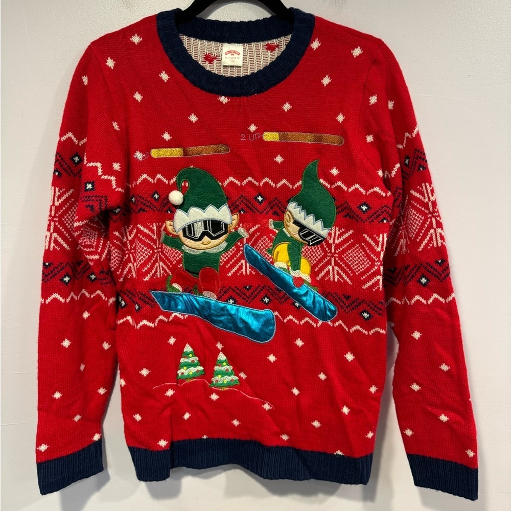 Holiday time‎ 3D elf Christmas sweater